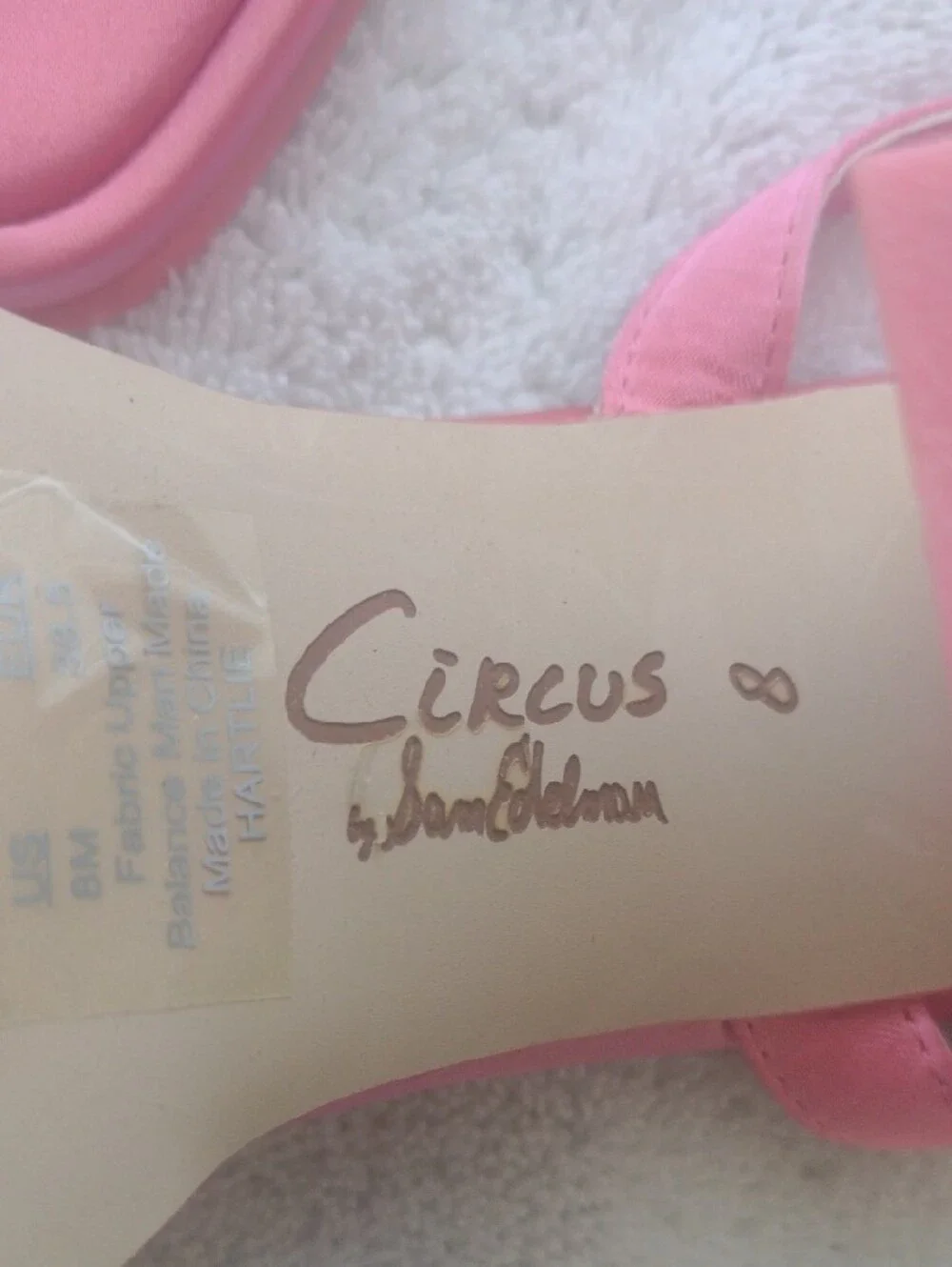 Circus by Sam Edelman Pink Strappy Block Heel Sandals